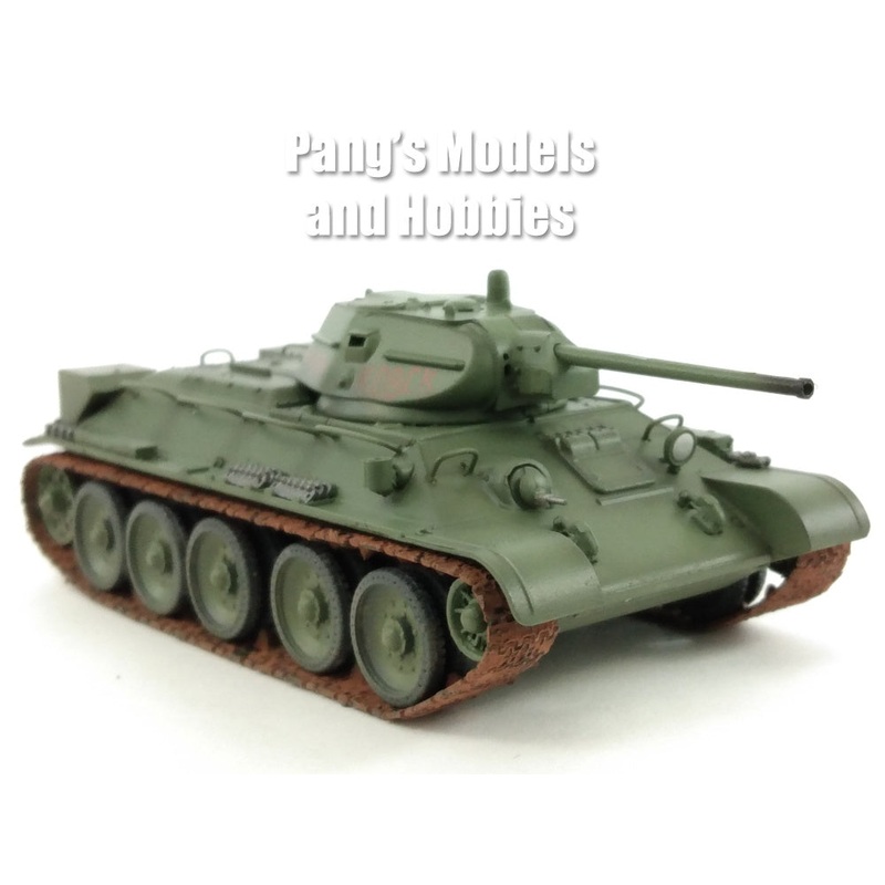 T-34 (T-34/76) Russian Main Battle Tank 1942 - Green - 1/72 Scale Plastic Model by Easy Model