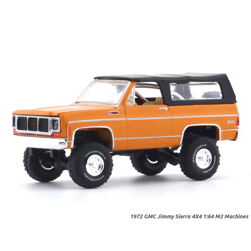 1972 GMC Jimmy Sierra 4X4 orange 1:64 M2 Machines licensed diecast scale model car 32500-89