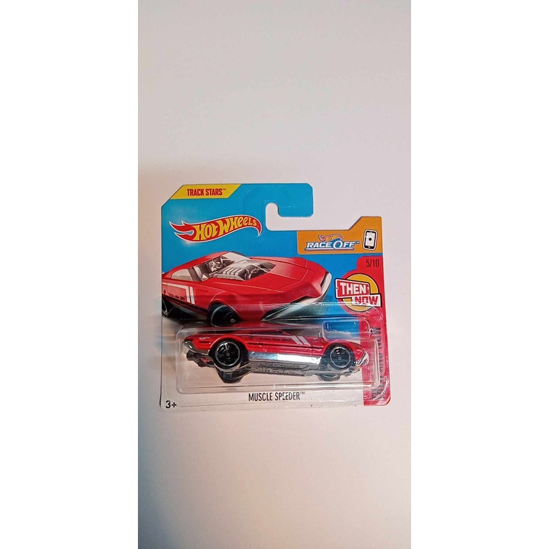 2017 Hot Wheels #362 'Then and Now 5/10 MUSCLE SPEEDER-SHORT CARD  (DVB02)