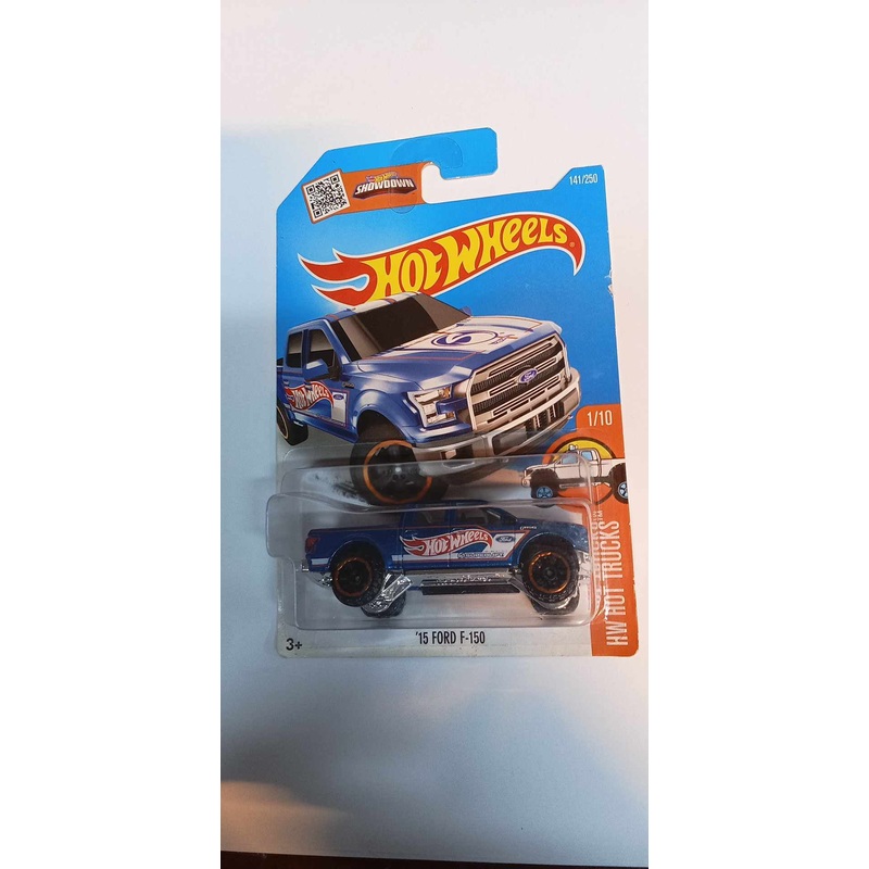2016 Hot Wheels 15 FORD F-150 #141 blue - HW Hot Trucks 1/10 (DHR47)