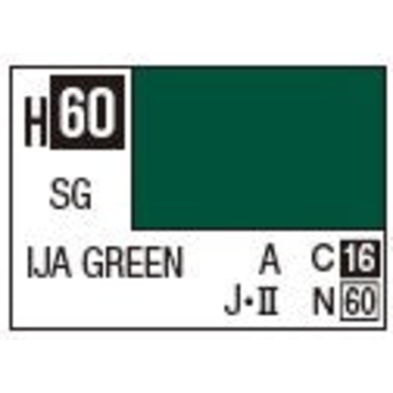 Mr Hobby H060 Semi Gloss IJA Green