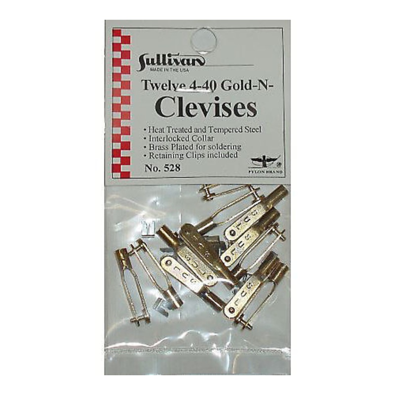 Sullivan Gold N Clevis 4-40 (12) Sul528