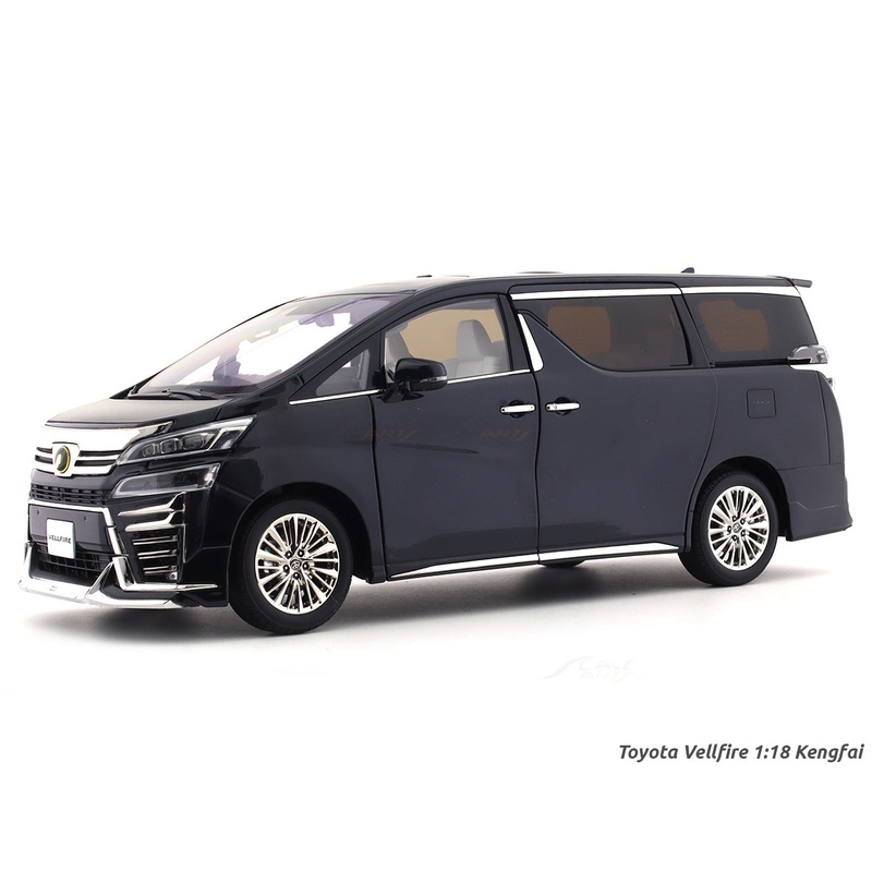Toyota Vellfire Black 1:18 Kengfai diecast Scale Model van