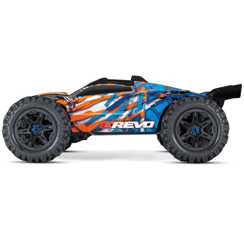 Traxxas E-Revo Vxl 2.0 4Wd Moster Truck Orange Tsm Tqi  2.4Ghz #86086-4