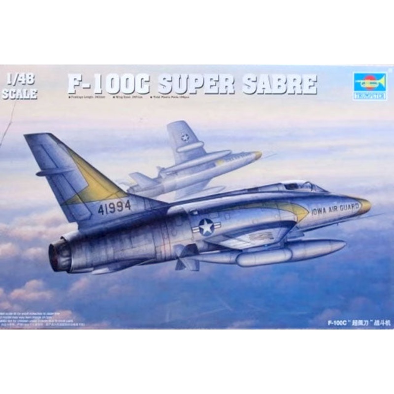 Trumpeter 1/48 US F-100C Super Saber Fighter 02838