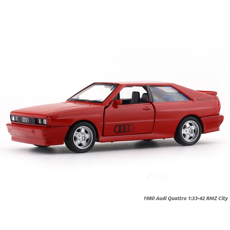 1980 Audi Quattro Red 1:33-42 RMZ City licensed pull back car scale model