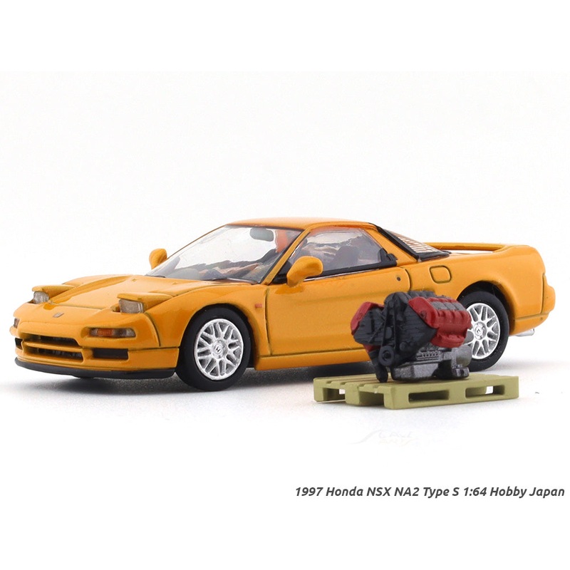1997 Honda NSX NA2 Type S orange 1:64 Hobby Japan diecast scale model
