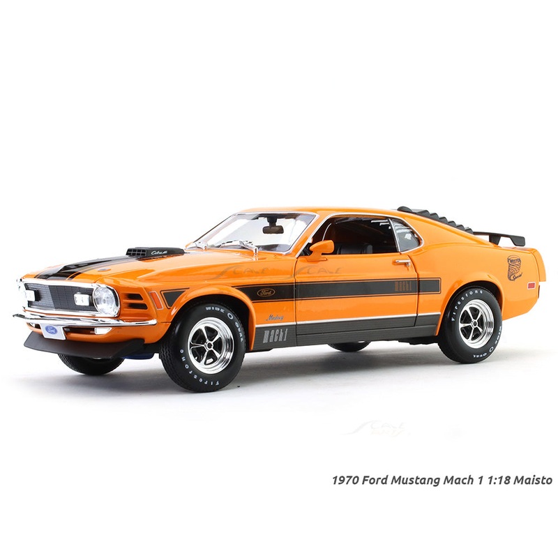 1970 Ford Mustang Mach 1 orange 1:18 Maisto diecast scale model car collectible