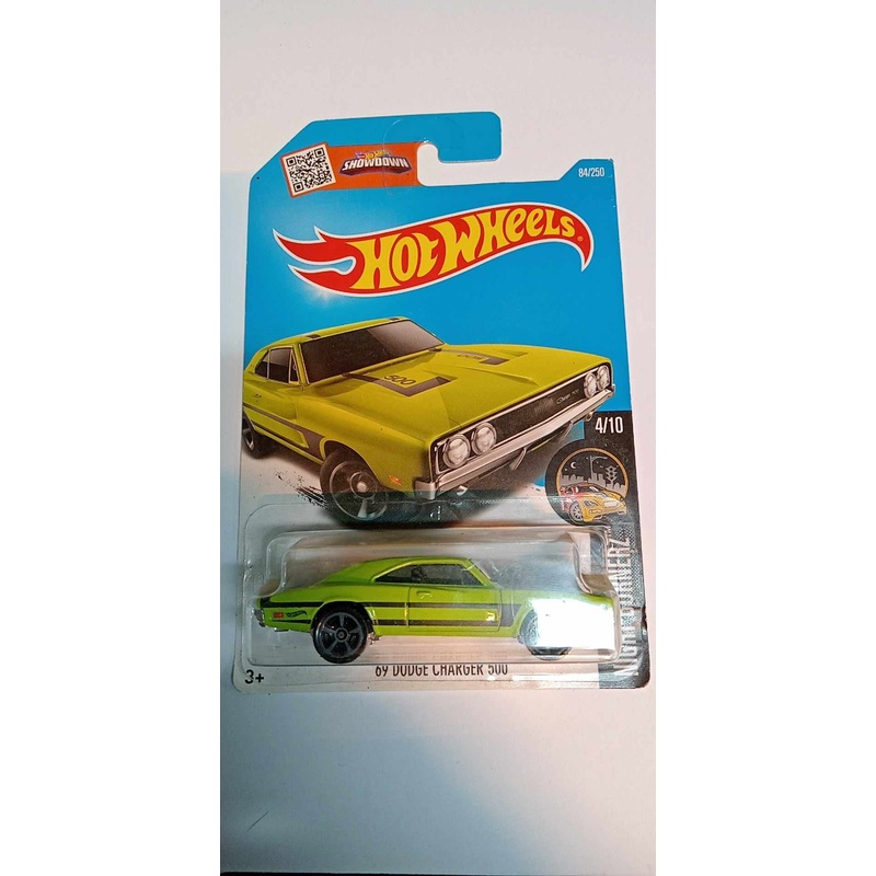 2016 Hot Wheels Night Burnerz Series #4/10 69 DODGE CHARGER 500 #84/250 (DHX23)