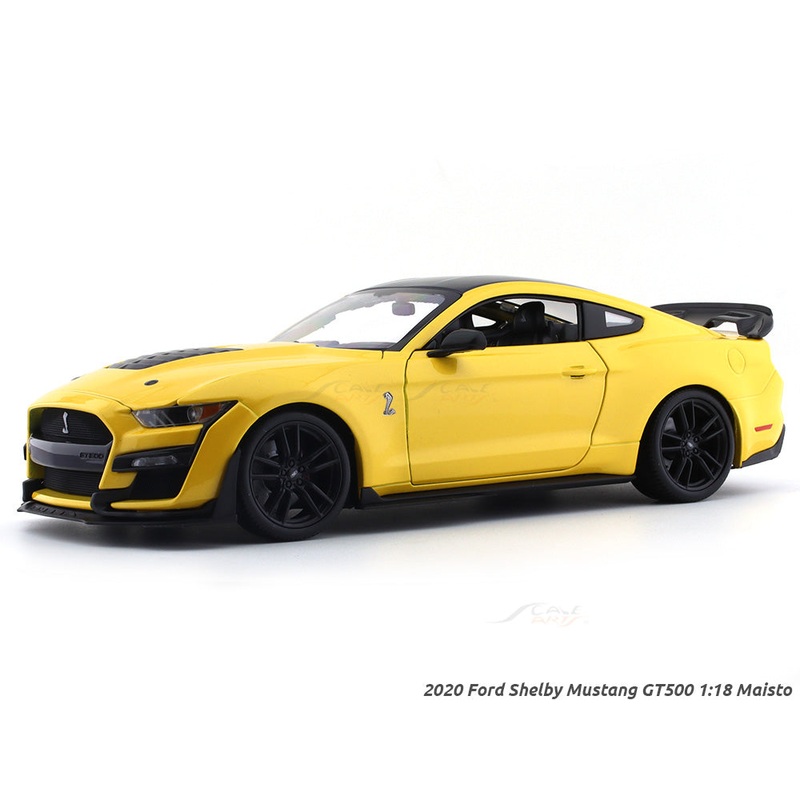 2020 Ford Shelby Mustang GT500 yellow 1:18 Maisto diecast Scale Model collectible