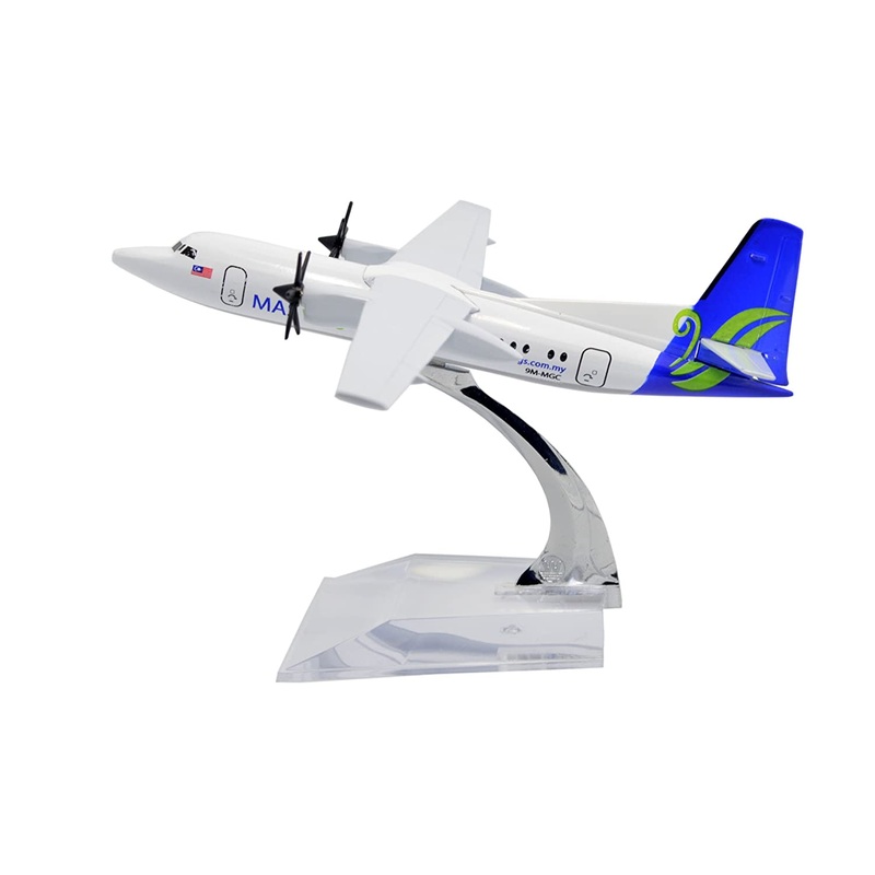 Airplane Diecast Malaysian MAS Wings Fokker 50 16Cm