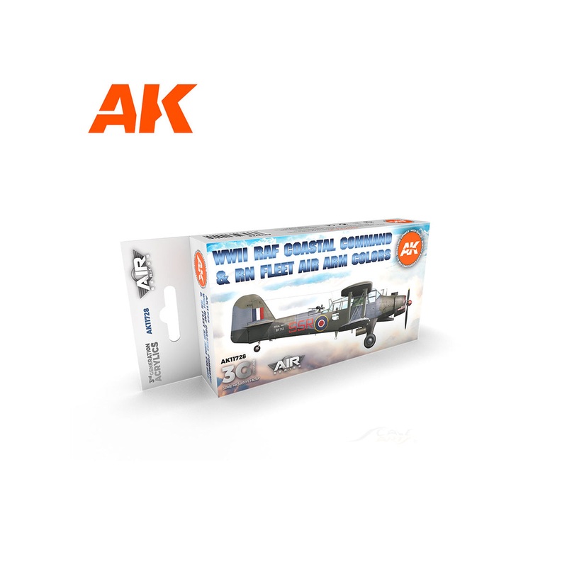 WWII RAF Coastal Command & RN Fleet Air Arm Colors AK Interactive acrylic color AK11728