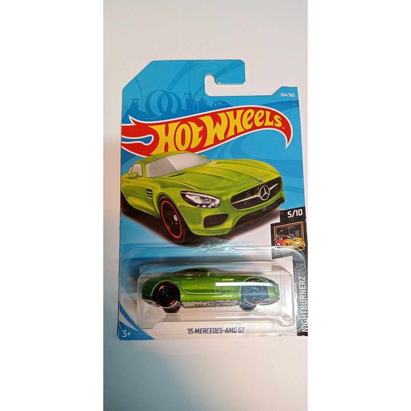 2018 Hot Wheels #264 Nightburnerz 5/10 '15 MERCEDES-AMG GT (FJY98)