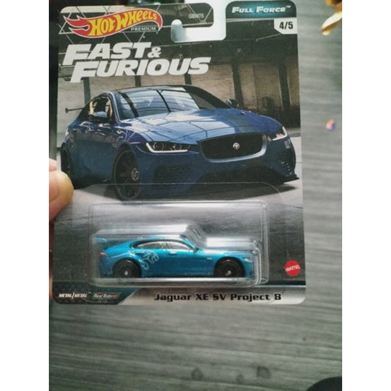 Hot Wheels Premium Fast And Furious Full Force Jaguar Xe Sv Project 8