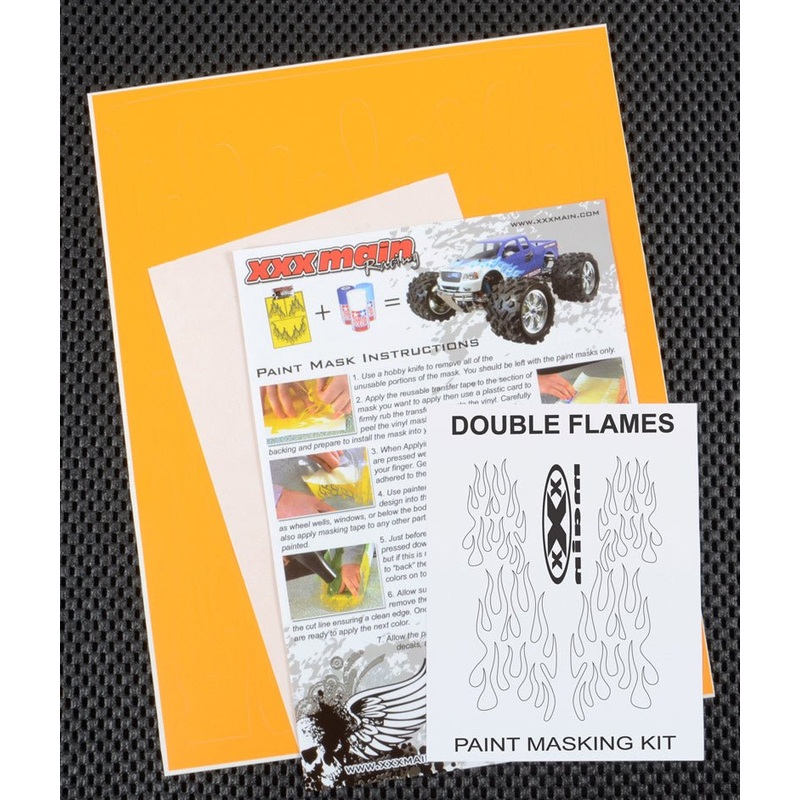 XXX Main Racing - Double Flames Paint Mask