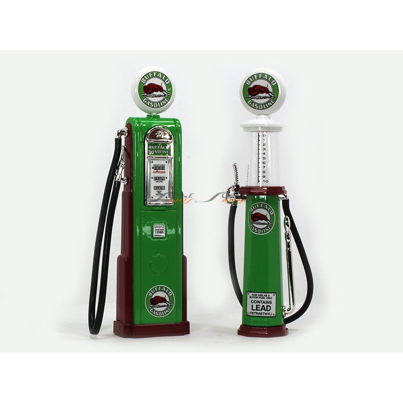 Buffalo Gasoline Service Gas Pump set 1:18 Road Signature Yatming diecast model