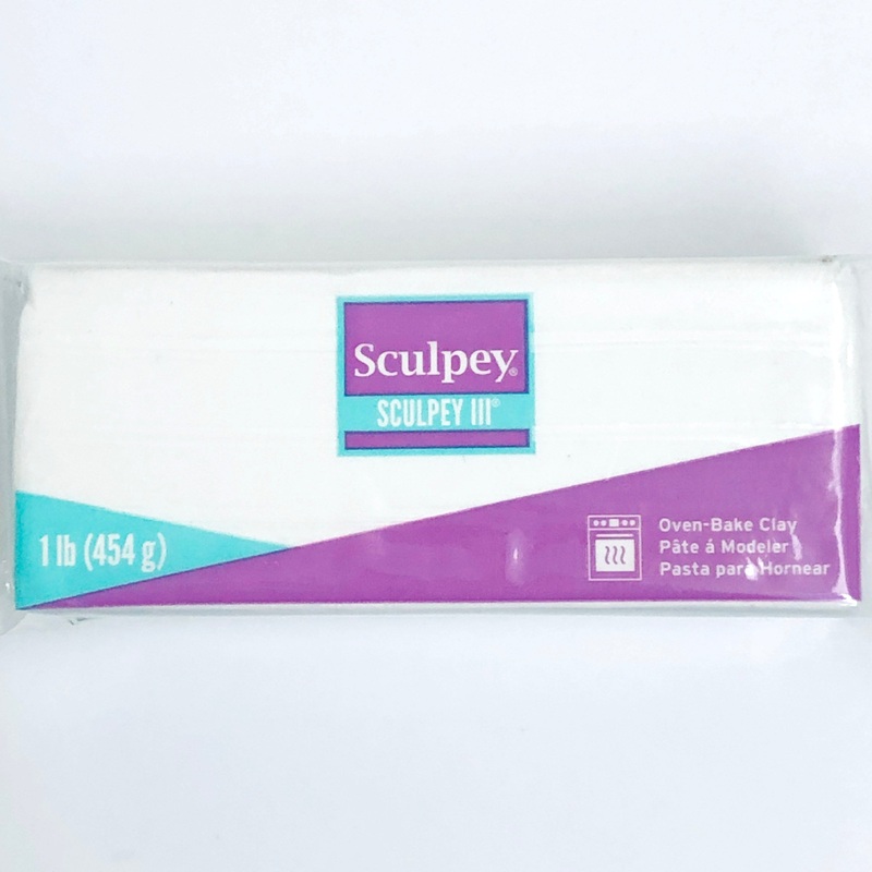 Sculpey III Oven Bake Clay White 16oz. S31001