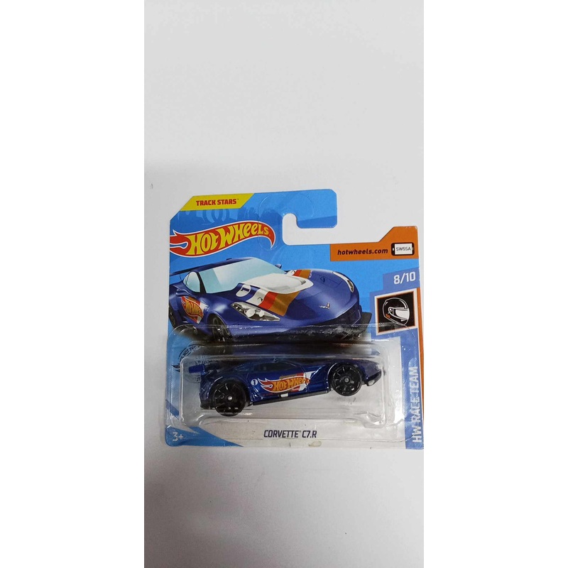 2019 Hot Wheels #193 HW Race Team 8/10 CORVETTE C7.R -SHORT CARD (FYC75)